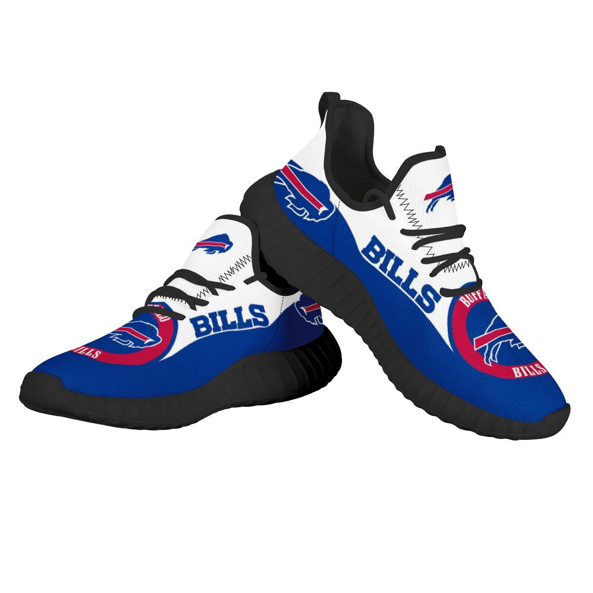 Men's Buffalo Bills Mesh Knit Sneakers/Shoes 004